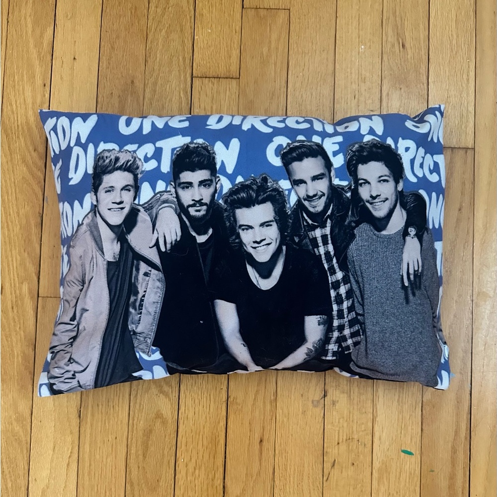 One Direction Blue Pillow
